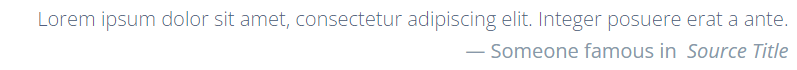 Block quote right